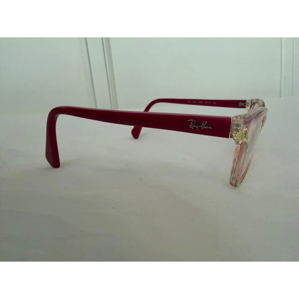 Ray-Ban RB1591 3806 Pink Clear Square Eyeglasses Frame Kids 46-16-125